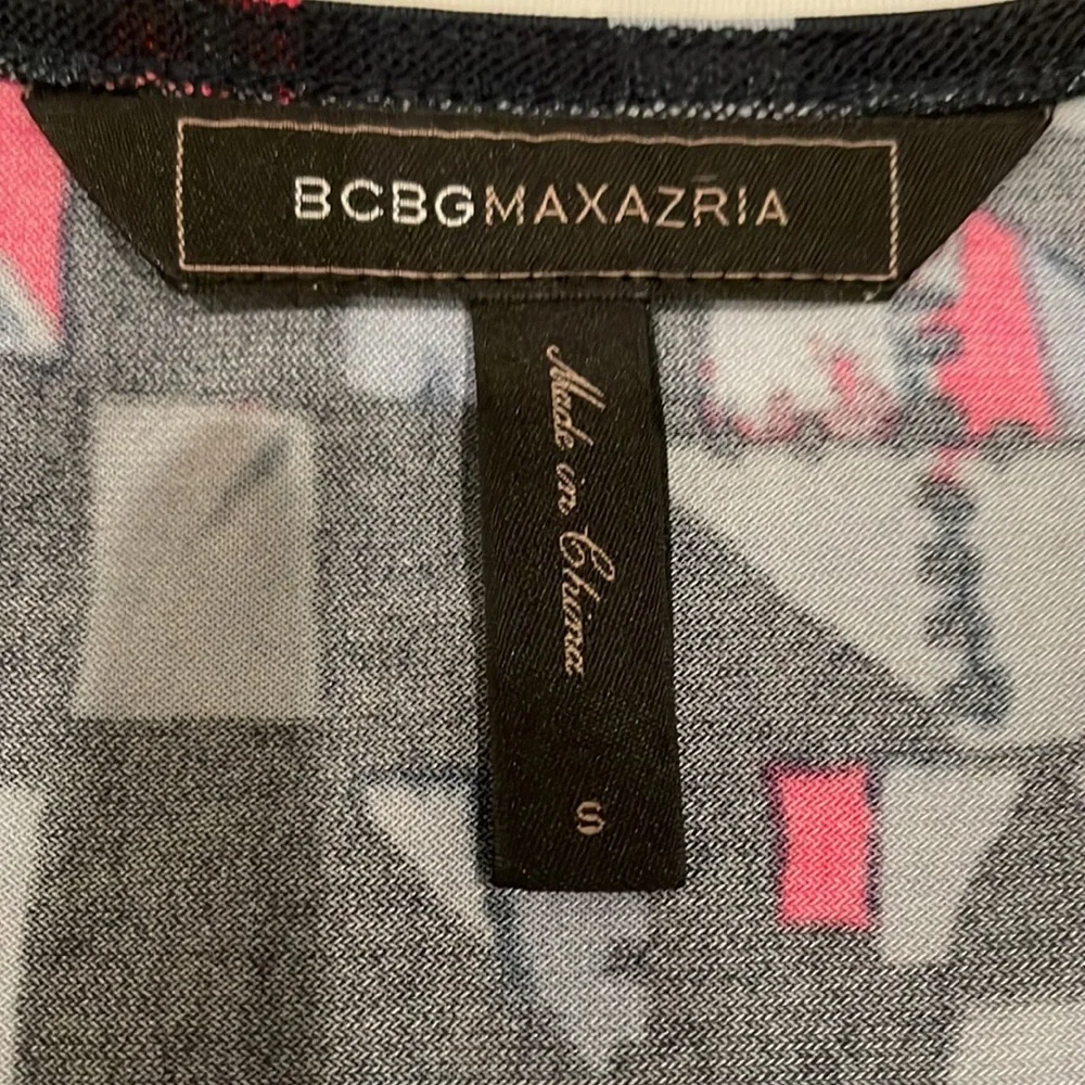BCBGMaxAzria Kelsee Mosaic Maternity Printed Dress - Picture 5 of 13